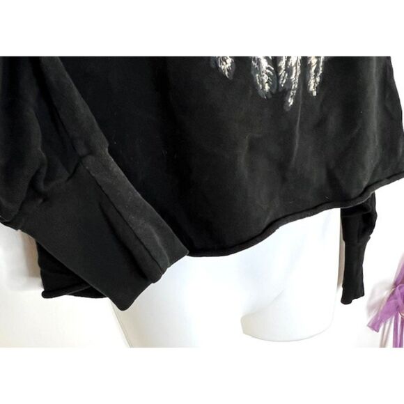 DENIM & SUPPLY RALPH LAUREN BLACK STEER SKULL DREAM CATCHER KNIT TOP SIZE MEDIUM - Picture 8 of 12